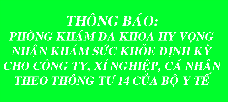 KHÁM SỨC KHỎE THEO THÔNG TƯ 14