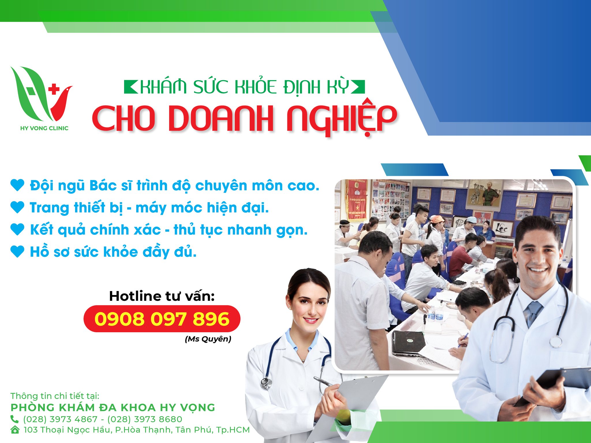 KHÁM SỨC KHỎE ĐỊNH KỲ DOANH NGHIỆP CÔNG TY 