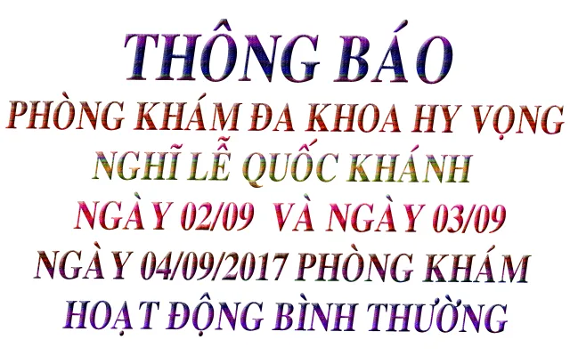 THÔNG BÁO NGHĨ LỄ QUỐC KHÁNH  02/9