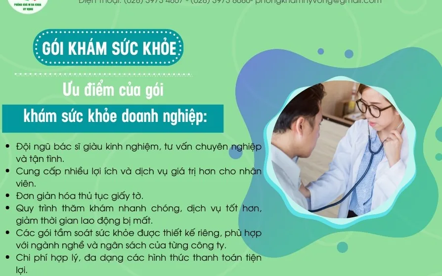 Khám sức khỏe doanh nghiệp định kỳ tại Quận Tân Phú